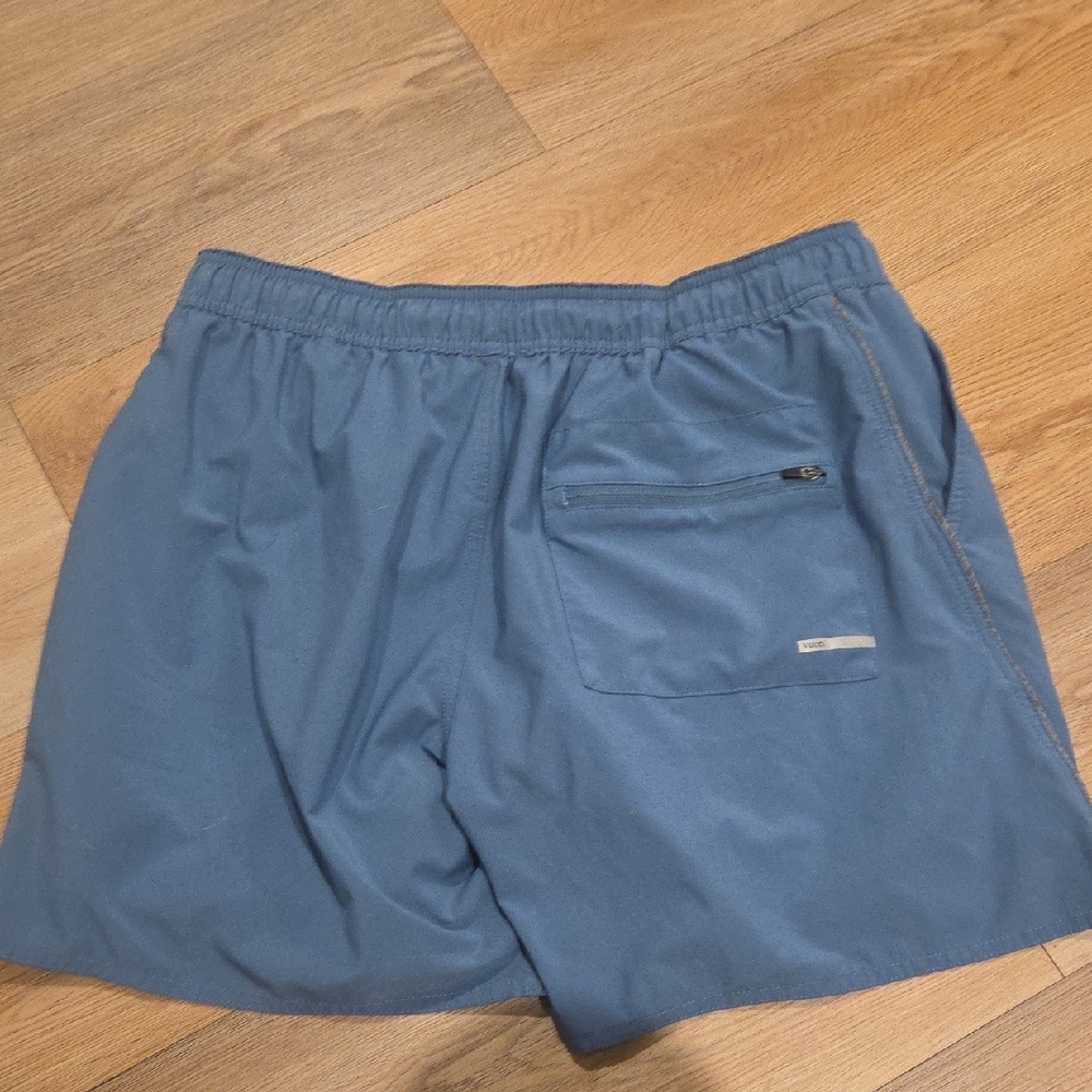 Vuori Men's Slate Blue Athletic Shorts - Picture 5 of 8